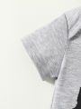 3Pcs Baby Boys Short Sleeve Cartton Panda Pansuit For Spring/Summer Casual Cute Sets+Hat.