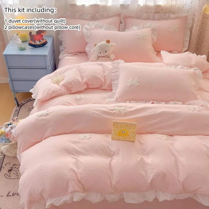 3%20Piece%20Sheet%20Set%20%20pink%20bowknot%20embroidery%20Quilt%20Set%20%EF%BC%8C%20comfortable%20embroidery%20%20Bedding%20Set%20Bedspread%20for%20All%20Season%20-%20Image%203