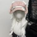 Women's Kawaii Hat Sweet Style New Fashion Cap Grey Dog Eared Cap Subculture Beret Cute Individualistic Embodying Otaku Culture.