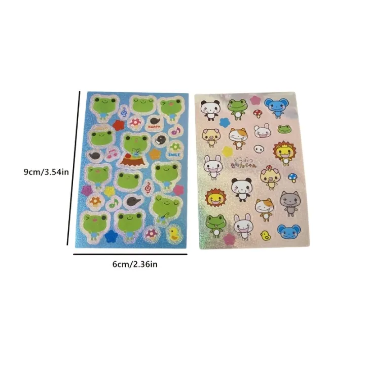 8%20Sheets%20Kawaii%20Laser%20Stickers%20Japanese%20Cute%20Frog%20Strawberry%20Scrapbooking%20Decals%20for%20Journal%20Laptop%20DIY%20Craft%20-%20Image%206