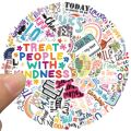 Inspirational Encourage Motivational Phrases Quotes Stickers Decals Skateboard, Laptop, Suitcase, Motorcycle 10/25Pcs. 