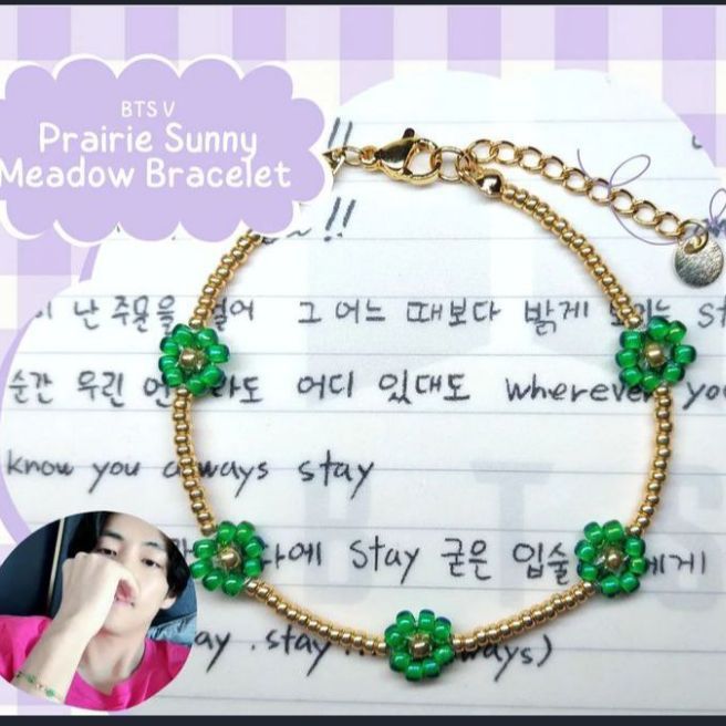 Taehyung (v of bts) bracelet cute pair Bracelet