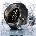 LIGE New TWS 2 in 1 Headset Smart Watch 1.85"Bluetooth Call Earphone Smartwatch Men Heart Rate Health Monitor Music Watches 2026. 