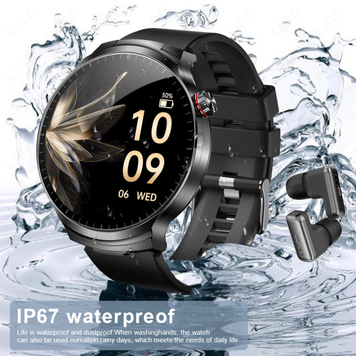 LIGE%20New%20TWS%202%20in%201%20Headset%20Smart%20Watch%201.85"Bluetooth%20Call%20Earphone%20Smartwatch%20Men%20Heart%20Rate%20Health%20Monitor%20Music%20Watches%202026%20-%20Image%204