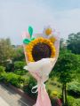 Handmade crochet flowers with complementary wrapping/for custom note message us/mother’s day gift/grafuation gift. 