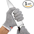 Level 5 Cut Proof Stab Resistant Wire Metal Glove Kitchen Butcher Cuts Gloves for Oyster Shucking Fish Gardening Safety Gloves. 