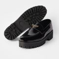 Black Shine Men's shoes Unique Design. 