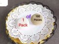 Doilies Paper, Lace Doilies Paper Round Decorative Paper Placements Bulk for Desert, Tableware Decoration, 6.5’’ Large Doilies Round Paper Placements for Cake Packaging. 
