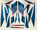 PULSAR 150 TWIN DISC BLUE STICKER KIT. 