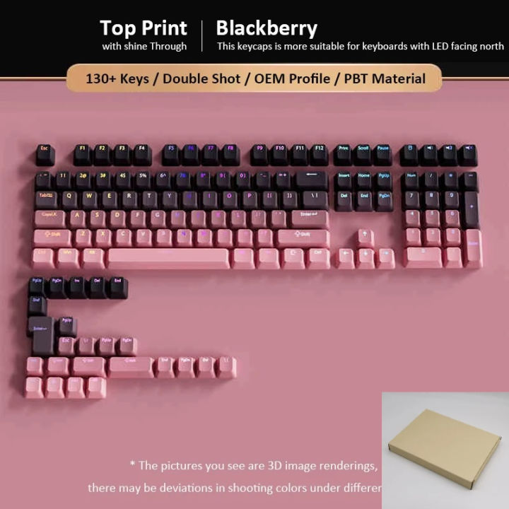 Caps Lock Rgp Gradient Backlit RGB Keycap OEM Profile PBT Double Shot Keycaps For Mx ...
