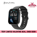 Ultima Nova Pro with 2.04" Amoled Display, Bluetooth Calling Smartwatch, IP68 Waterproof, Always On Display with Zinc Alloy Meta Frame Smart Watch. 