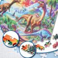 Dinosaur Landscape Puzzles Wooden Jigsaw Puzzles 120/300/500/1000 Pieces Unique Educational Toys for Adults/Kids Birthday . 
