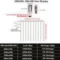 1pc 6x3/3x3/3x2/3x1m USB LED Curtain String Lights Bedroom Christmas Garland Fairy Lamp Wedding Party Home Decoration Lighting.