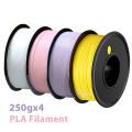 250g 1Kg 3D Printer Filament PLA Yellow white pink Purple 1.75mm wire Vacuum Packaging For 3D Printing Fliament pla white250gx4. 