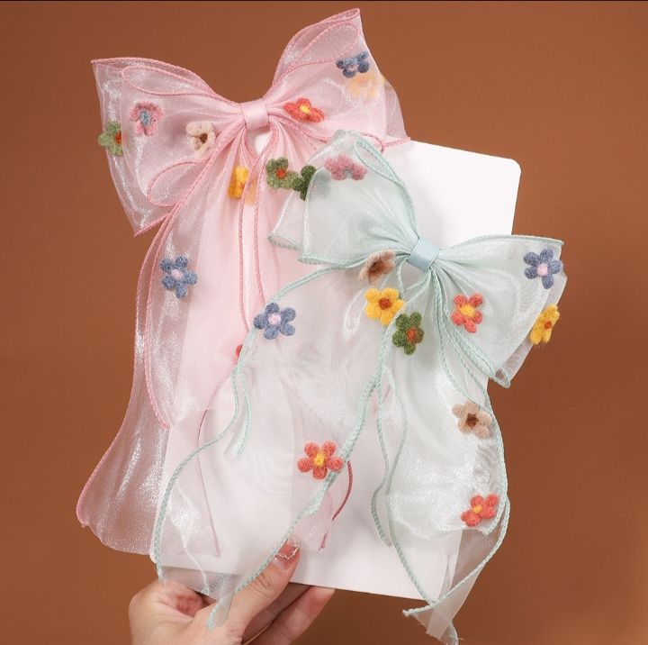 1%20pcs%20hair%20rainbow%20bow%20girls%20hair%20accessory%20with%20golden%20chain%20and%20pearls%20-%20cute%20and%20fancy%20girls%20hair%20clip%20catcher%20-%20Image%206