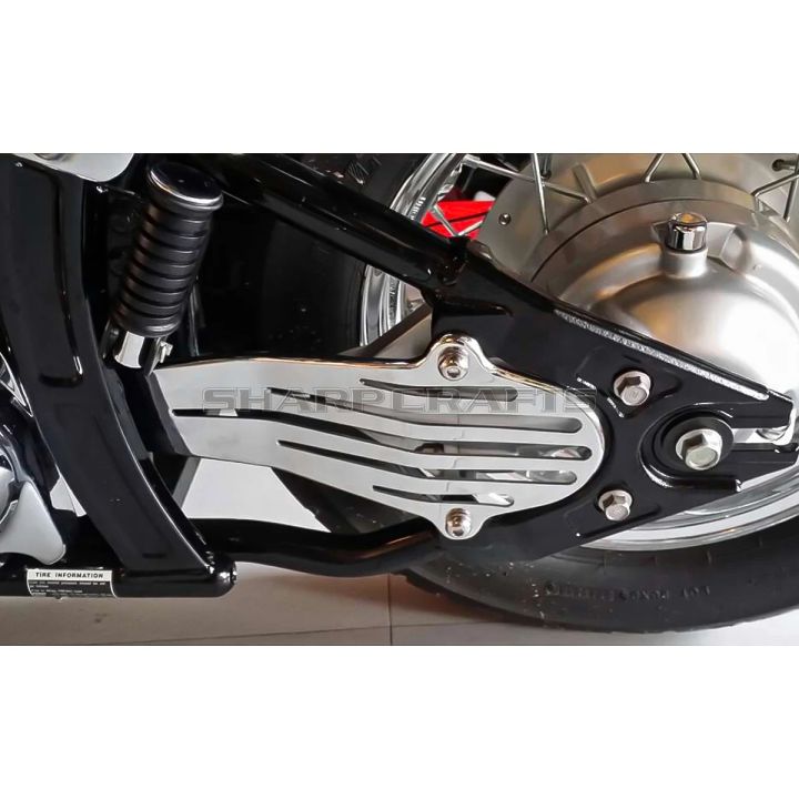 For%20Yamaha%20Dragstar%20V-Star%20XVS650%20'98-'17%20XVS1100%20'98-'09%20Classic%20Custom%20Motorcycle%20Chrome%20Skull%20Drive%20Shaft%20Cover%20-%20Image%204