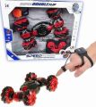 Super Double flip Sensor RC Stunt Car Double Sided Rotating Offroad Remote Control Car 4WD 2.4GHz Twisting Vehicle with Light Mini Deformation Toy. 
