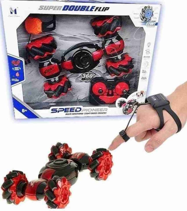 Super Double flip Sensor RC Stunt Car Double Sided Rotating Offroad Remote Control Car 4WD 2.4GHz Twisting Vehicle with Light Mini Deformation Toy