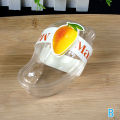 〔CC11〕10Pcs Creative Mango Shape Disposable Dessert Cake Plastic Cup DIY Cake Cream Mousse Packaging Box With Clear Cover. 