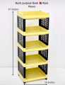 Book Rack / Storage Rack / Book Shelf 5 Layer Multipurpose Plastic Organizer. 