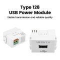 128-Type USB Power Module 220V Socket 5V Transformer 2.1A USB  Mobile Phone Charging Power Socket Switching Adapter ﻿. 