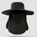 1Pc Fishing Hat for Men & Women, Outdoor UV Sun Protection Wide Brim Hat with Face Cover & Neck Flap. 
