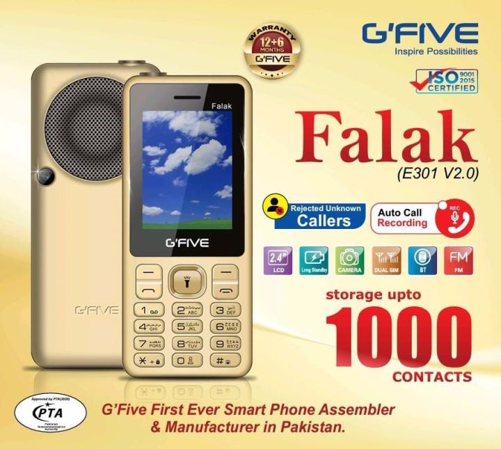 GFIVE FALAK 2.4" Screen - Bug Speaker - 3500 mAh Big Battery