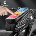 WEST BIKING Bicycle Bag 7.0 Inch Bike Phone Touch Screen Bag EVA Hard Shell Water Repellent Front Frame Bags MTB Road Bike Bag. 