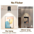 Led Downlight Foldable Tri color Spot Light 7/10/15W Surface Mounted Down Ceiling Lamp For Indoor Lighting Living Room Bedroom.