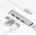 TypeC 3.1 to 4 Port USB C HUB USB 3.0 Multi Splitter Adapter OTG For Computer. 