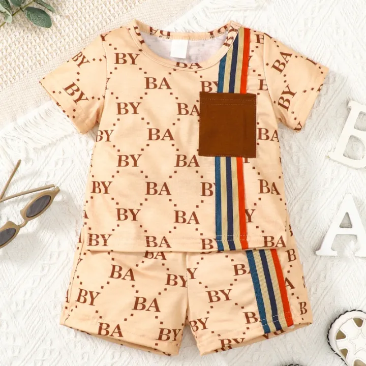 0-3%20Years%20Toddler%20Baby%20Boy%202pcs%20Clothing%20Set%20T-shirt%20Letter%20Short%20Sleeve%20Top%20with%20Shorts%20Light%20Luxury%20Style%20Photograph%20Outfit%20-%20Image%207