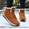 Winter Men Boots Casual Warm Ankle Boots Shoes for Man Sneakers Winter Plush Fur Woman Footwear Comfortable Platform Snow Boots. 