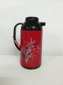 1 liter metallic body vacuum push flask mixed color. 