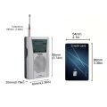 INDIN BC-R60 Classic Desgin Portable AM FM Radio with Built-in Loud Speaker 2AA Battery Operated Pocket Radio Mini Size Radios.