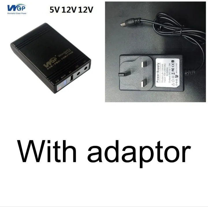 Wgp%20mini%20UPS%205/12/12V%2010400mAh%20upgraded%20battery%20with%20adaptor%20-%20Image%203