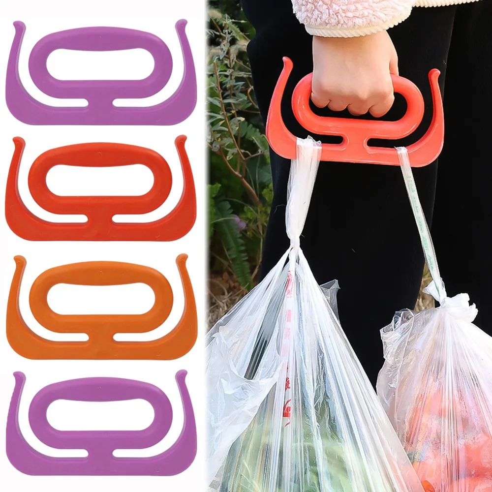 2pcs Portable Grocery Bag Grip Handles – Heavy-Duty Anti-Strangulation Hook Clips | Multi-Functional Bag Carrier