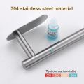 Wall Mount Toilet Towel Paper Holder Adhesive Black Silver Kitchen Roll Paper Stand Hanging Napkin Rack Bathroom Accessories WC.