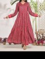 all over design ladies dress.5 star lin suit.long frock dress. 