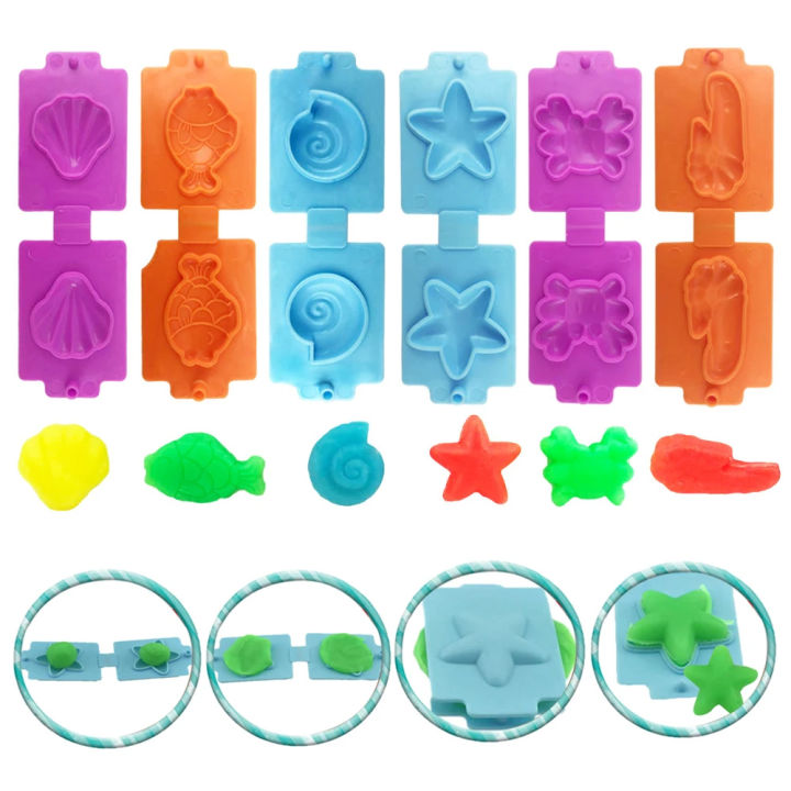 4-25pcs%20Kids%20Play%20Dough%20Tool%20Kit%20Various%20Animal%20Molds%20Ocean%20Shell%20Shape%20Cutters%20Rolling%20Pins%20Plasticine%20Molds%20Clay%20Accessories%20-%20Image%202