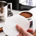 Round coffee filter paper-filter paper 100 sheets for coffee pot Moka pot paper filter Moka pot coffee filter. 