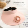 Fan Sun Cap High Wind Speed Large Air Volume Fashionable and Portable USB Charging with Multiple Adjustable Settings Gift. 