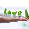 1 Set of 4, Resin Succulent Cactus Mini Green Plant Car Office Home Living Room Crafts Home Decoration Accessories Fairy Garden. 