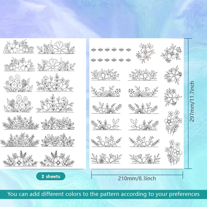 Water%20Soluble%20Stabilizer%20Embroidery%20Patterns%20Stick%20Stitch%20Embroidery%20Flower%20Pre-Printed%20Water%20Soluble%20Crafts%20Paper%20for%20Embroider%20-%20Image%204