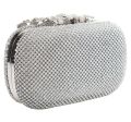 Golden Fancy Bridal Wedding Party Crystal Clutch for Women Ladies Bag Wallet. 