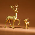 2 Pcs, Room Decor Mother Deer Cute Kids Room Decor Sculptures Kawaii Sculptures Christmas Home Decoration Fawn Figurines home decoration item.