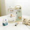 Wooden Kitchen Pretend Play Toy Simulation Wooden Food Mixer Kitchen Accessory Pretend Food Early Learning Educational. 