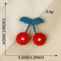 Fashion Cherry Flower Lace Clothing Patches Multifunction Embroidered Fabric Patch Sew-on DIY Applique Clothing Accessories.