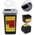 NEW Barbershop Blade Recycling Box Salon Mini Trash Can Razor Blade Disposal Case Syringe Needle Trash Collector Barber Tools. 
