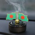 Bangladesh Flag Solar Car Perfume & Showpiece – Stylish Dashboard Decoration. 