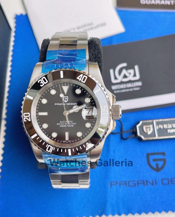 Pagani Design PD1661 Submariner Black Oyster or Jubilee Bracelet Japan Seiko Nh35A Japan Automatic Movement